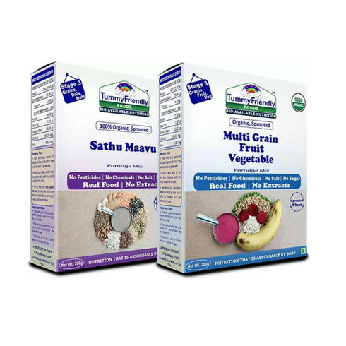 TummyFriendly Foods Organic Sathu Maavu | Sprouted Multi Grain Porridge Mixes